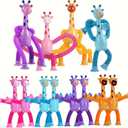 20 Pcs Giraffe Pop Tubes Sensory Toys  Telescopic Suction Cup Fidget Toys for Kids, Party Favors Christmas Stocking Stuffers Travel Toys ,Holiday Gifts Goodie Bag Fillers