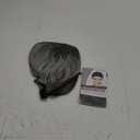 BECUS Short Gray Wigs with Bangs Sliver Gray Wigs Pixie Cut Layered for Women Synthetic with Free Wig Cap(Grey Mix Black)