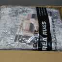 WITSHOCK 5x7 Area Rugs for Living Room : Machine Washable - Non Slip Modern Abstract Rug for Bedroom Under Dining - Stain Resistant for Household - Pet Owners (Grey) (Gray/White)