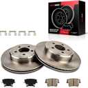 Torchbeam 12.59 inch (320mm) Rear Brake kit|Brake Pads and Rotors Kit Compatible with 2006-2020 Dodge Charger 3.5/3.6/5.7L,2009-2020 Challenger 5.7L,Disc Brake Rotors+Ceramic Pads Kit,6pcs,53024 D1057