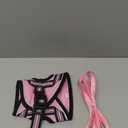 rabbitgoo Cat Harness and Leash Set for Walking Escape Proof, Adjustable Soft Kittens Vest with Reflective Strip for Cats, Comfortable Outdoor Vest, Pink, S (Small)