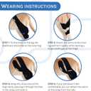 Dog Knee Brace for Torn ACL Hind Leg Adjustable Canine ACL/CCL & Cruciate Ligament Support, Arthritis Pain Relief, Durable Stabilizer Wrap, Black, Large