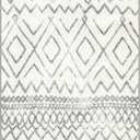 Maples Rugs Abstract Diamond Modern Distressed Kitchen Rugs Non Skid Accent Area Floor Mat [Made in USA], 3'10" x 2'6", Neutral