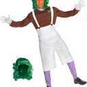 Morph Factory Worker Costume Mens, Chocolate Factory Costumes for Adults, Halloween Costumes for Men (Large)