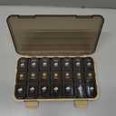 Acedada Weekly Pill Organizer 3 Times A Day, Large 7 Day Pill Box 3X A Day, Portable Medicine Container with 21 Compartments, Daily Travel Pill Case for Vitamins Supplements Fish Oils, Black