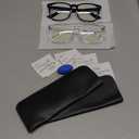 livho High Tech Blue Light Glasses - Advanced 99% Blue Light Blocking Computer Glasses - Anti Eyestrain & UV Glare Protection (*B1 Light Black+clear)