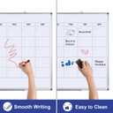 Comix Magnetic Monthly Calendar Whiteboard, 48 x 36 Inches Wall Planner