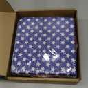 96 Pcs 4th of July Tableware Set for 48 Guests Include 48 Pcs 7 Inch Dessert Plates and 48 Napkins Patriotic American Star Flag Dinnerware for Memorial Day Independence Day Party Supplies