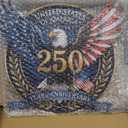4th of July Decorations Outdoor - Metal Retro Eagle 250 Anniversary Usa Decorations Patriotic Yard Sign 4th of July Memorial Yard Stakes for Home Decor 29.3×11.4 Inch