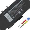 GJKNX 7.6V 68WH Battery Replacement for Dell Latitude 5480 5580 5490 5491 5580 5590 5591 5280 5288 5488 5491 5495 E5480 E5580 E5490 E5590 Precision 3520 3530 Series GD1JP 0GD1JP DY9NT 5YHR4 451-BBZG