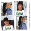 Boho Passion Twist Crochet Hair 20" - 8 Packs Black Pre Twisted Mini Yanky Twist Curly Senegalese Dreadlocks Extensions Pre-looped Soft Locs Braids for Women Synthetic