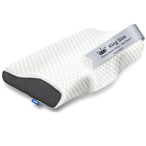Derila King Size Pillowcase | Designed to Keep Your Derila Memory Foam Pillow for snoring Relief Covered and Protected with This Crisp, Clean, White Pillowcase Made from Premium Materials