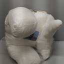 SLIGUY Reading Pillow for Sitting in Bed Couch Adult, Back Pillow with arm Support and Pockets, Adult Back Pillow Bed Chair for Bed Rest, Reading, Watching TV, Gaming for Boys and Girls Beige