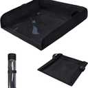COOLBEBE Airplane Tray Table Cover, Foldable Travel Tray Cover for Toddlers 1-3, Universal Fit for Airplane, Car Seat, High Chair, Machine Washable, Portable, Black