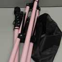 Mannequin Head Stand, Adjustable Wig Stand, Reinforced Metal Mannequin Head Stand for Cosmetology Hairdressing Training, Pink