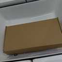 Ceramic Bathroom Sink, Black and White 19" x 15" Above Counter Porcelain Vessel Sink with Black Faucet and Pop up drain Set, Rectangle, 19.3" x 15.2" x 5.3"