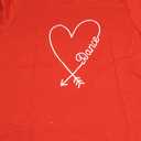 Dance Cute Graphic Heart Love T-Shirt, S