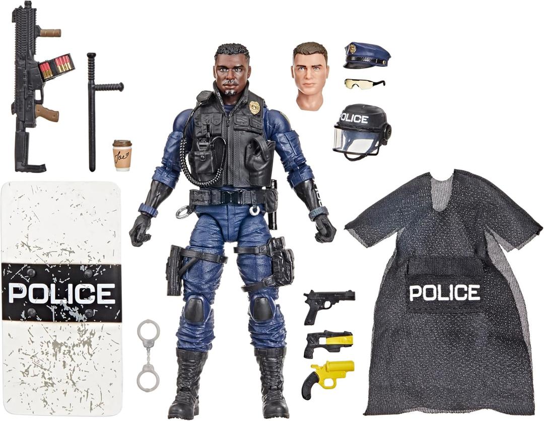 G.I. Joe Classified Series Legacy Collection: Action Joe  Police Emergency Service Unit (ESU), Collectible 6-Inch Action Figure with 14 Accessories