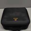 Relavel Travel Makeup Train Case Makeup Cosmetic Case Organizer Portable Artist Storage Bag with Adjustable Dividers for Cosmetics Makeup Brushes Toiletry Jewelry Digital Accessories Black (Small)