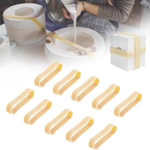 Plaster Mold Rubber Band for Potters Ceramic, Home Crafters - Heavy Duty Fasteners, 10 Pcs (3.9"L)