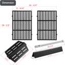 Genesis 7524 Grates 7620 7621 Flavorizer Bars 65505 Heat Deflectors 62752 Burner Replacement Parts for Weber Genesis Grill Parts 300 Series E-310 E-320 E-330 S-310 S320 S-330 EP-310 EP-320 EP-330
