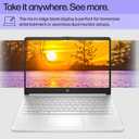 HP 14 inch Laptop, HD Display, Intel Celeron N4500, 4 GB RAM, 64 GB eMMC, Intel UHD Graphics, Windows 11 Home in S Mode, Natural Silver, 14-dq3500nr