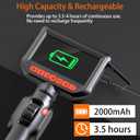 Daxiongmao Endoscope Camera with Lights, 1080P HD Two-Way Articulating Borescope, IP67 Waterproof Snake Camera Ideal for Inspecting Walls, Vents, Automotive Engines, Pipes A Tool for Men (5ft)