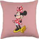 Disney Minnie Mouse Classic Polka Dot Pose Throw Pillow (18x18)