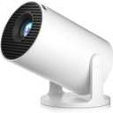 [2025 New] HY300PRO+ Smart 4K Projector WiFi Bluetooth, Salange Mini Projector Android 11.0, Short Throw Projector 1080P HD, 180 Adjustable, Auto Keystone Correction, Outdoor Movie Projector Portable