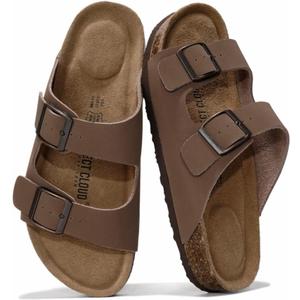 Project Cloud Genuine Leather Flat Sandals Women 2025 Beach Essentials Womens Sandals Memory Foam Vacation Essentials Slides for Women Footwear (Venita) (7, Tan)