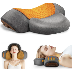 CARINIFY 3in1 Rechargeable Neck Massager Pillow  Pillow Massage Neck Hump for Shoulder Pain, Deep Tissue Pain Relief, with Heating and Traction Function, Hump Corrector for Women