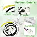 Upgraded W11307244 W10682535 Washing Machine Lid Lock Assembly Replacement WTW4816FW2 WTW4955HW1 WTW5000DW1 WTW5000DW2 WTW5000DW3 NTW4516FW3 NTW4605EW0 RTW4516FW1 RTW4516FW2 MVWC565FW2 MVWC565FW0