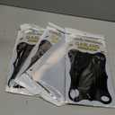 6 Pack 10 Feet Foil Fringe Garland Metallic Tinsel Streamers Banner Wall Hanging Curtain Backdrop for Parade Floats, Bachelorette, Wedding, Birthday, Halloween, Christmas Party Decorations(Black)