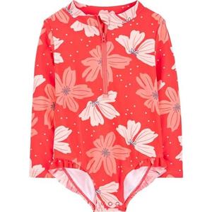 Simple Joys by Carter's Girls' Long Sleeve Zipper One Piece Swimsuit, 5T
