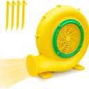 Bounce House Blower Air Blower for Bounce House Water Slide & InflatableIPX4 Waterproof, PP Shell, 110-120V with 4 StakesBullet-550W