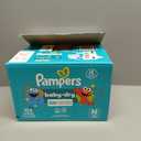 Pampers Diapers - Baby Dry - Size 0, 104 Count, Absorbent Disposable Newbort Diaper (Newborn)