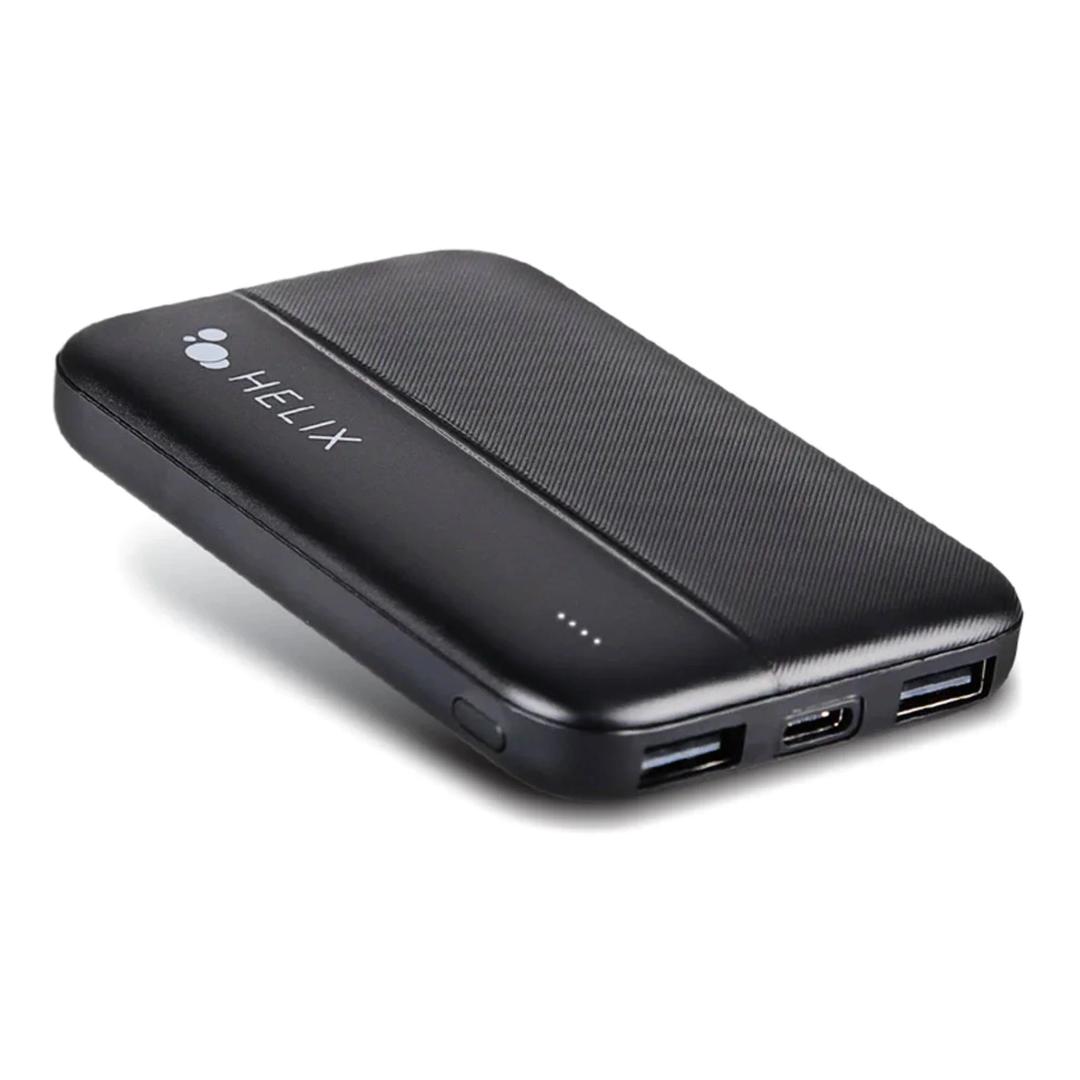 Helix ETHPB5 Power Bank Turbovolt+ 5000mAh 3-Port Portable Battery with Charger