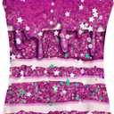 2 x Vieille Gymnastics Leotards for Girls Criss Cross Straps Unitards Sparkly Tumbling Outfits 4-8T (5-6 Years, Purple Star)