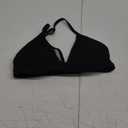 YEOREO Sports Bras for Women Strappy Padded Halter Ericie Open Back Light Impact Deep V Neck Yoga Workout Gym Tops (Small, Black)