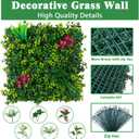 Yangrass Artificial Grass Wall Panels with Mint Leaves,6pcs 20"x20"(17sqft)