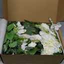 Ling's Moment 2pcs Wedding Flowers Garland Artificial Floral Swag Arch Decorations Greenery Arrangements Lily of The Valley White Ceremony Reception Garden Easel Wall Entryway Outdoor NOT Include Sign