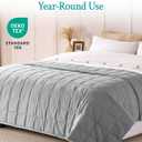 Topblan Weighted Blanket for Adults 15lbs, Soft Cooling Breathable Weighted Throw for Sleeping, Machine Washable Heavy Blanket with Glass Beads for Summer, Sofa Bed, 48"x72" Twin Size