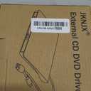 External DVD Drive USB 3.0 Type-C CD Burner Portable CD +/-RW Drive DVD Player for ROM Rewriter Burner Compatible with Laptop Desktop PC Windows MacBook Linux Mac OS