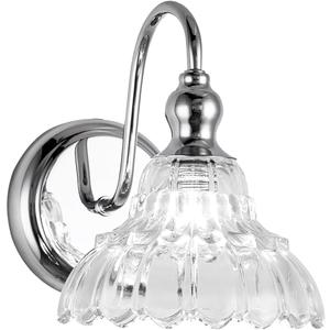 Chrome Wall Sconces Bathroom Vanity Light Light Fixtures Modern Vanity Lighting Fixtures Wall Light for Bedroom Dining Room Bathroom, 1 Light 