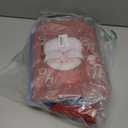 Clysee 18 Pcs Christmas Gift Bags with Handles Non Woven Fabric Reusable Treat Bags for Xmas Party, 6 Styles 10.2 x 8.3 Inches