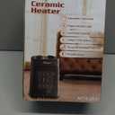 Space Heater, 1500W Electric Heaters Indoor Portable with Thermostat, PTC Fast Heating Ceramic Room Small Heater with Heating and Fan Modes for Bedroom, Office and Indoor Use (Black)