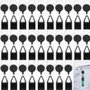 Timgle 28 Pcs Retractable Lighter Holder Keychain Lighter Keychains with Single Clip for Convenience, Classic Cover (Black)