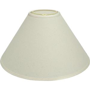 Aspen Creative 32204A Hardback Empire Spider Lamp Shade in Ivory, 6" Top x 19" Bottom x 12" Slant Height