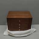 Black Walnut Wooden Jewelry Box, Wood Jewelry Organizer with 2 Side Doors Mirror Lockable Classical Style for Watch Necklace Ring Earring Storage Christmas Gifts-5 Layer