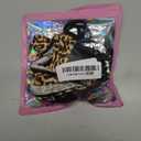 OYOANGLE Women's Leopard Print High Cut Bodysuit Costume Tie Backless Sleeveless Lingerie Jumpsuit (Brown), Small 